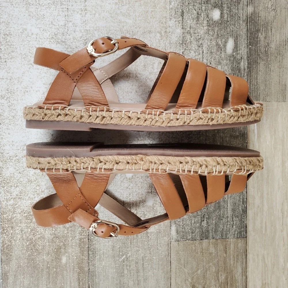 Sam Edelman Kora Kids‎ Sandal Sz 2 M Saddle Lea Leather Lightweight Super Comfy